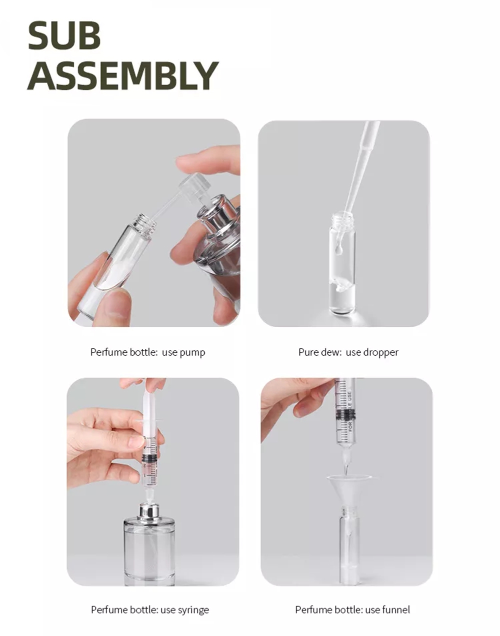 glass subpackage clear bottles (7)