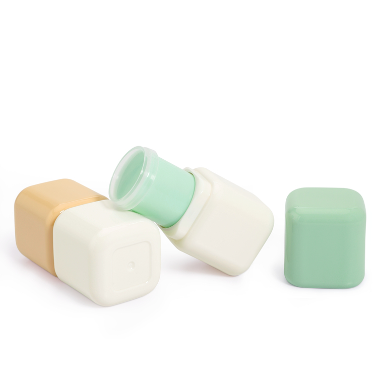 Luxury Small Ring Deodorant Stick Container with Push-Up Packaging Tube And Screw Cap Custom Screen Printing for Skin Care