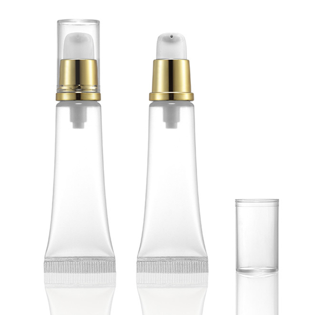 OEM PCR Sugarcane 15ml 30ml 45ml Plastic Squeeze Cosmetic Airless Pump BB CC Cleanser Cream Tube For Sunblock Sunscreen