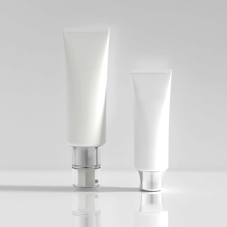 Hot Sell Plastic Tubes Foundation Hand Cream Packaging Tube with Airless Pump