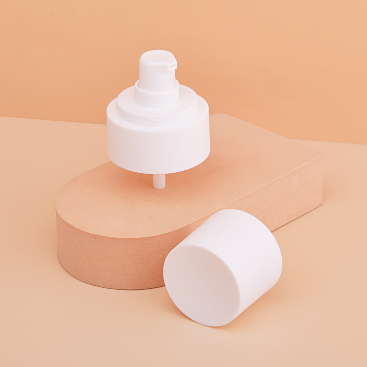 Custom Color Logo Cosmetic Packaging Plastic 24/410 Smooth Lotion Pump 0.15cc 0.2cc White Liquid Dispenser Cream Pump