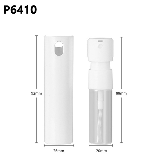 Cosmetic Packing 10ml Plastic Empty White Liquid Spray Bottle Hand Press Oil Perfume Spray Bottle Atomizer 