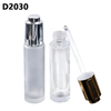 Wholesale Manufacture Sliver Gold Essential Oil Frost Serum Empty Luxury Glass 30ml Dropper Bottle