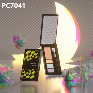  Personalized Container 18.3g/2.6g/0.75g*3 ABS Eco-friendly New Product Eyeshadow Case Eyebrow Powder Cosmetic Packaging