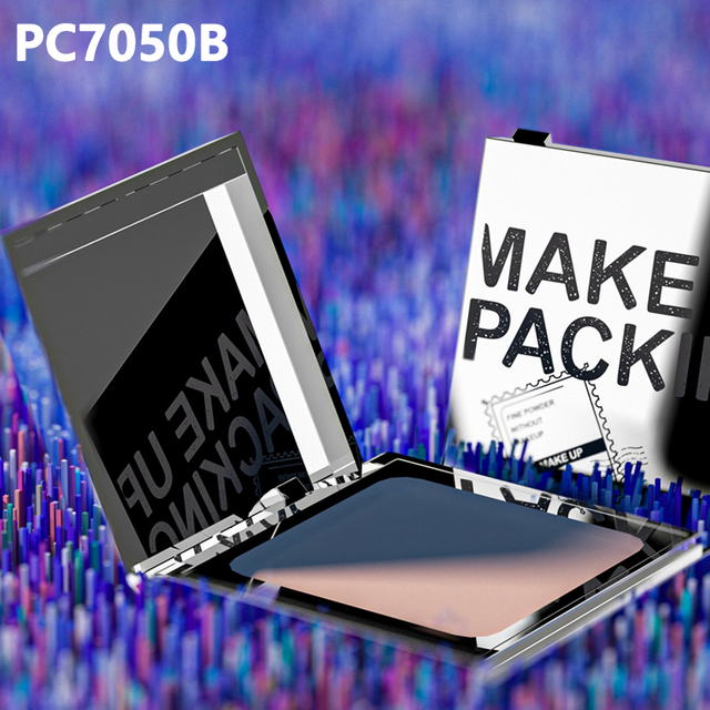  New Product Square Shape Eyebrow Powder ABS 7g Unique Rectangle Eyeshadow Case With Mirror