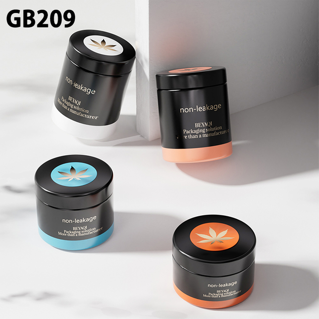 Custom 1oz 2oz 3oz 4oz Round Airtight Concentrate Glass Childproof Sealed Jar with Childproof Lid