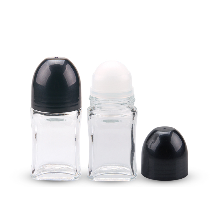 Wholesale 50ml Perfume Glass Deodorant Roll on Roller Bottles