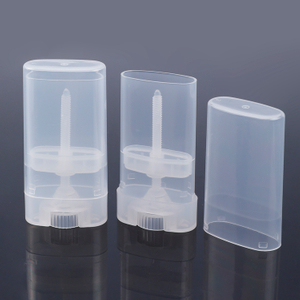 Free Sample Portable Custom Label And Color Small Capacity Mini Volume 15g PP PCR Flat Transparency Biodegradable Empty Plastic Containers Deodorant Bottle with Stick