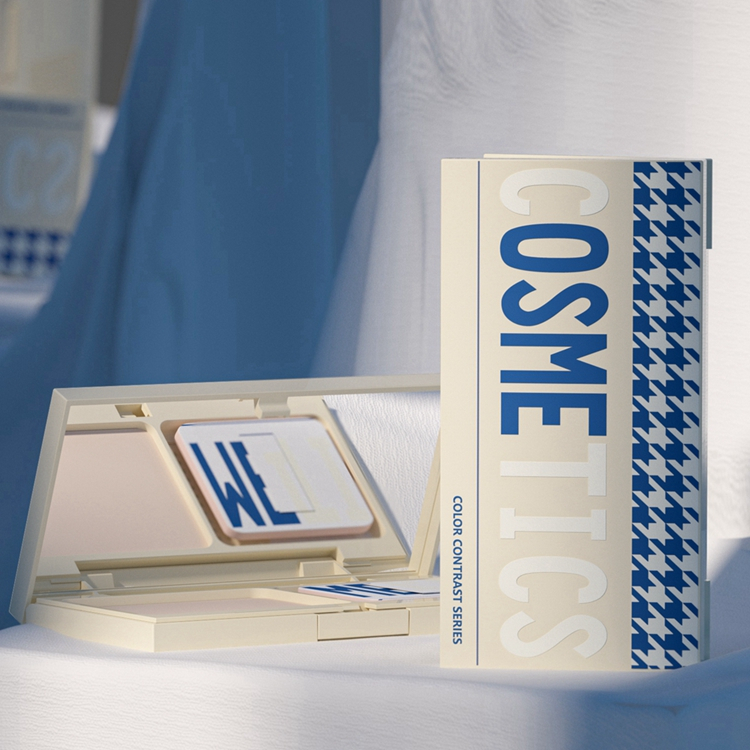 Fashionable Colorful Cheap Wholesale Rectangle Empty Plastic Square Magnetic Eyeshadow Case Compact Case