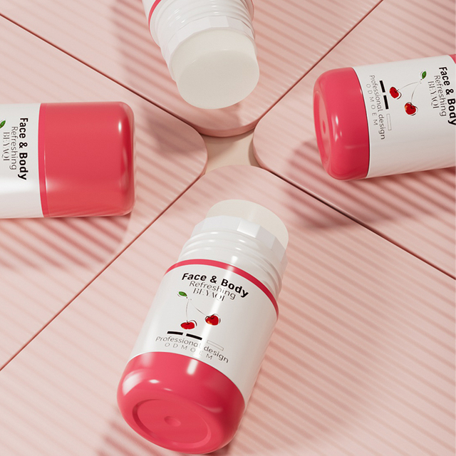 Wholesale Refillable Deodorant Packaging Stick Tube Bottle Round 50g 30g Plastic Twist Up Bottom PP Deodorant Container