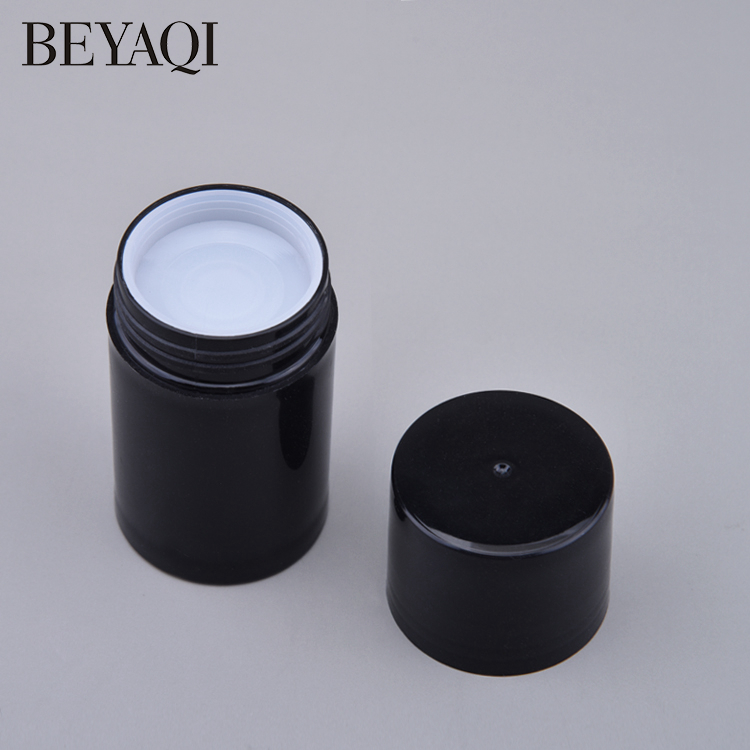 Round Twist Up Plastic Deodorant Tube 30g Black White Clear PP PE Empty Plastic Deodorant Stick Container