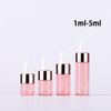 2ml 3ml 5ml Sample Vials Mini Container Glass Bottle Refillable Empty Oink Essential Oil Mini Dropper Bottles 
