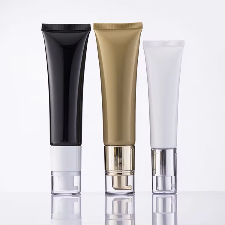 Hot Sale Plastic Tube Cosmetic Packaging Airless Pump Tube Cosmetic Plastic Tube Packaging With Pump