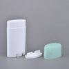  Personal Care 40g 76g Empty Oval Flat PP Rotatable Replaceable Biodegradable Plastic Deodorant Roll on Bottle Deodorant Bottle Oval
