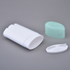  Personal Care 40g 76g Empty Oval Flat PP Rotatable Replaceable Biodegradable Plastic Deodorant Roll on Bottle Deodorant Bottle Oval