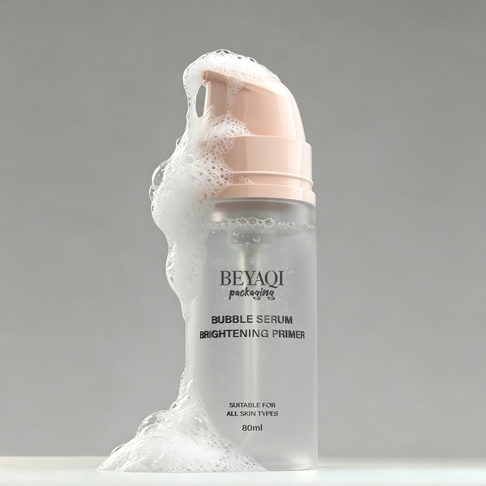 OEM Luxury 80ml 100ml 120ml 150ml Foaming Mousse Foam Plastic Pump Bottles for Cosmetic Facial Washing Packaging