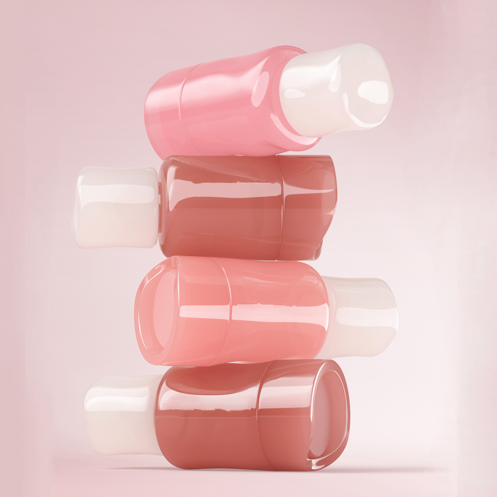 Empty Liquid Blush Tube Push Bottom Squeeze Out Liquid Blush Drop Bottle